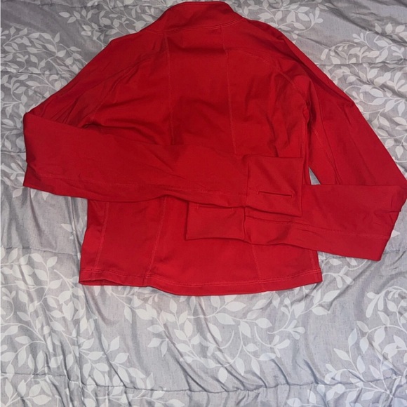 Red Quarter-Zip Pullover- Small - Picture 4 of 5